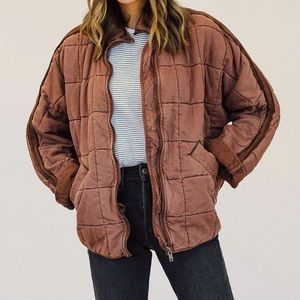 NWT Free People Dolman Quilted Jacket